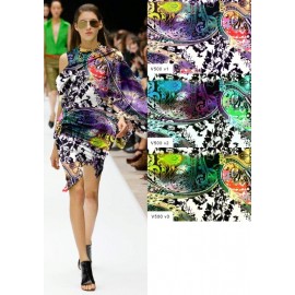 Коприна ETRO цветна кашмирена шарка